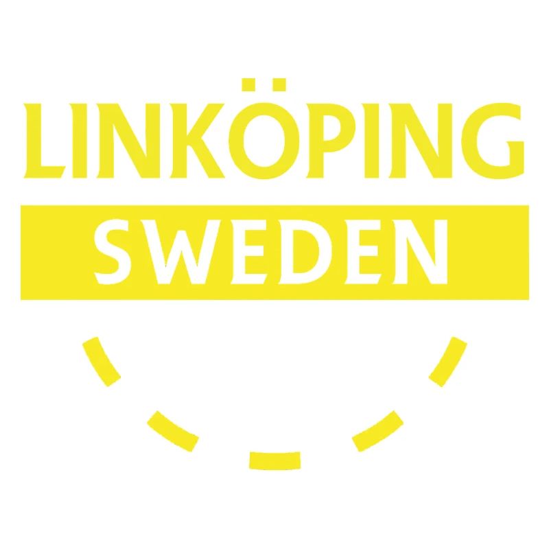 Linköping Suède Texte néon