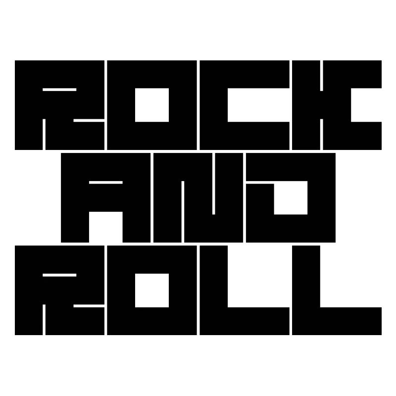 Rock and Roll Typography Design