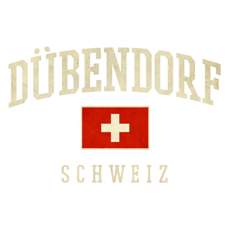 Design de Dübendorf, Suisse, avec drapeau