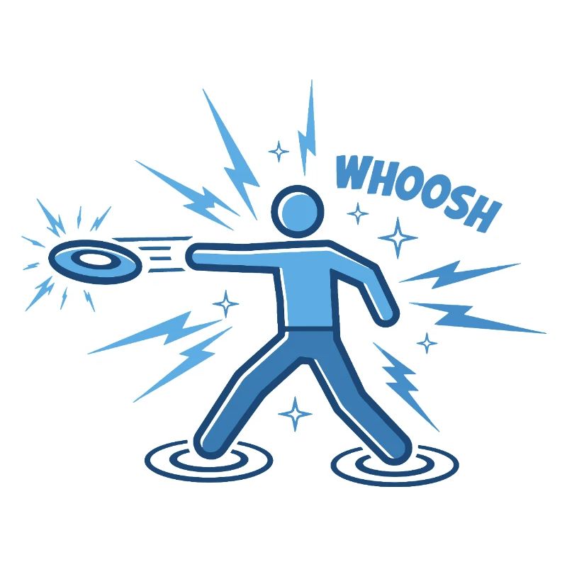 WHOOSH Funny Disc Golf Disc Golfer Flying Disc