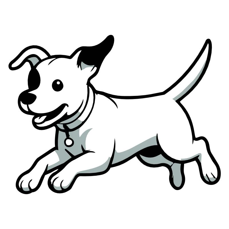 Playful Dog Cartoon