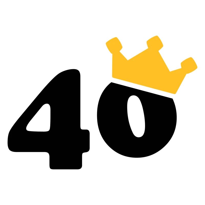 40 Krone 40 Geburtstag 40 Jahre