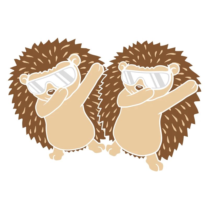Freunde Team dabbing Igel