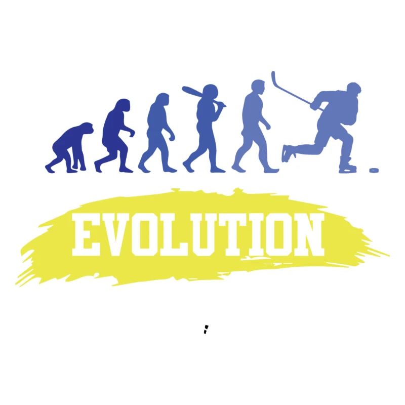 Ice Hockey Funny Evolution