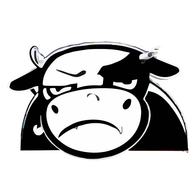 Dub the grumpy cow