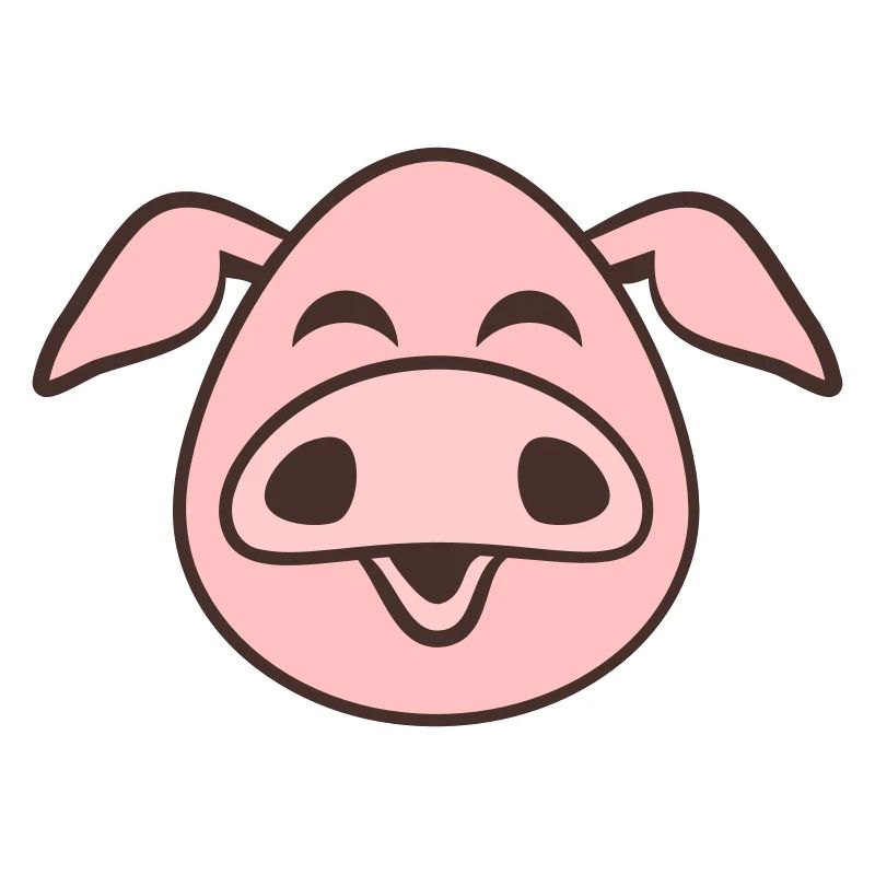 Visage De Cochon Animal Amour Petit Cochon Mignon