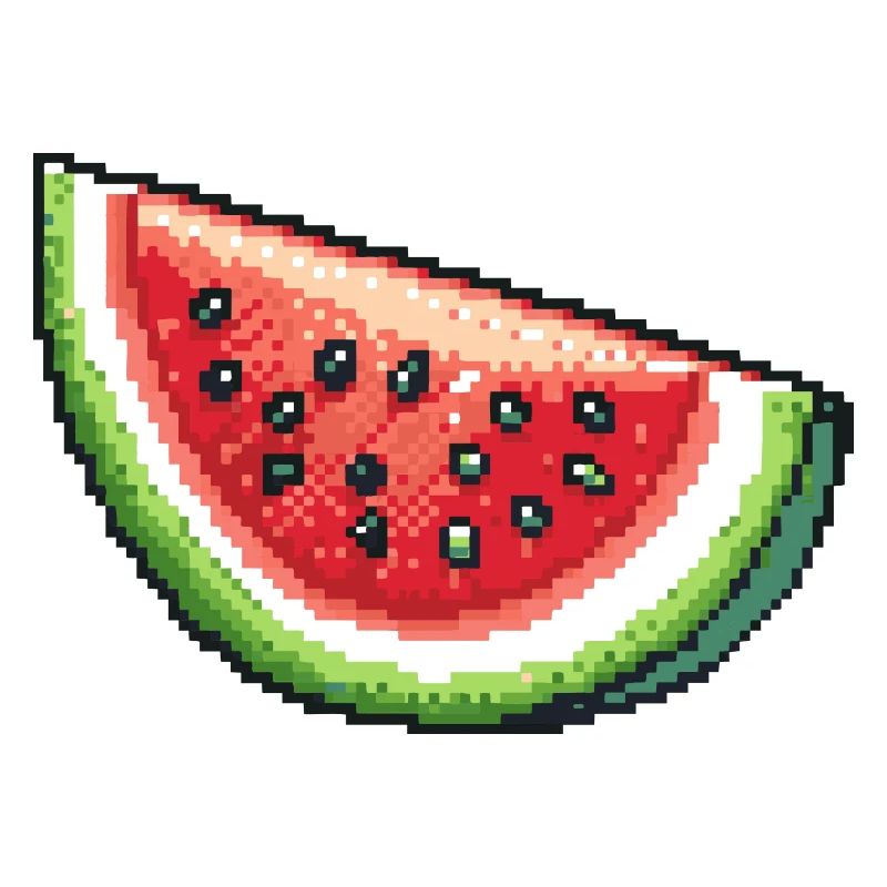 Icône pixel pastèque