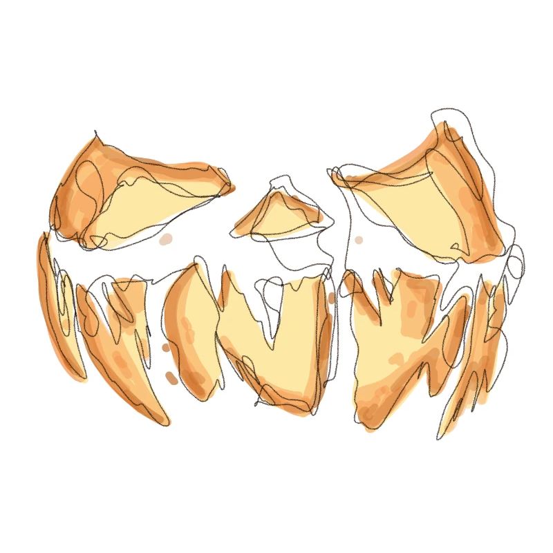 Pumpkin Face Halloween Scribble