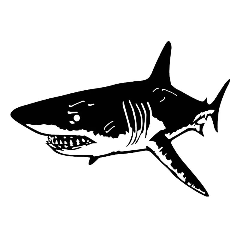 The predatory black shark