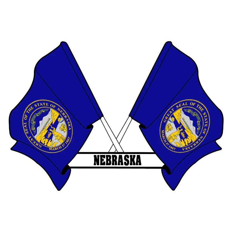 wee flags text NEBRASKA