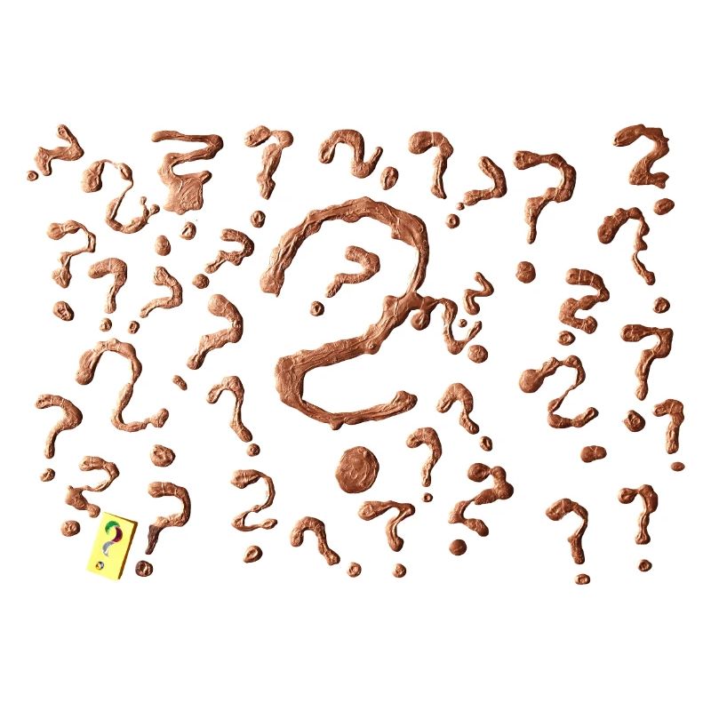 De nombreuses œuvres d’art avec points d’interrogation