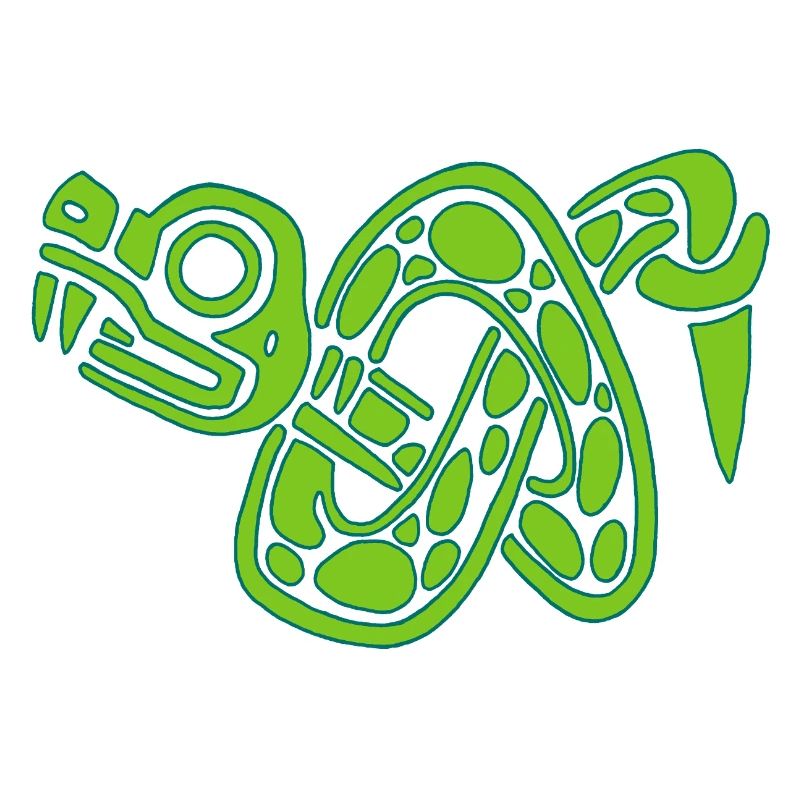 Noeud de serpent vert