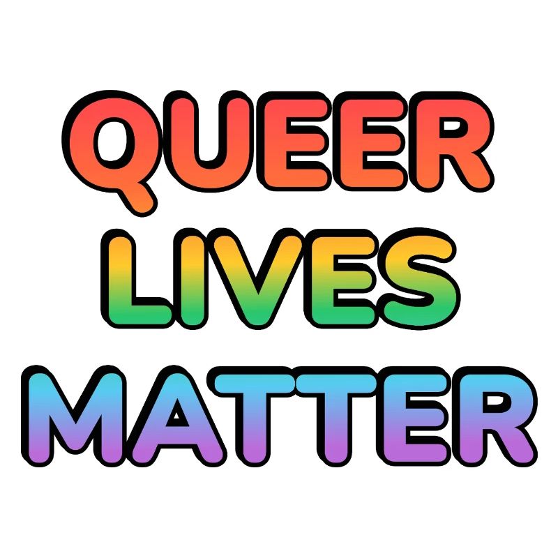 Queer Lives Matter Rainbow