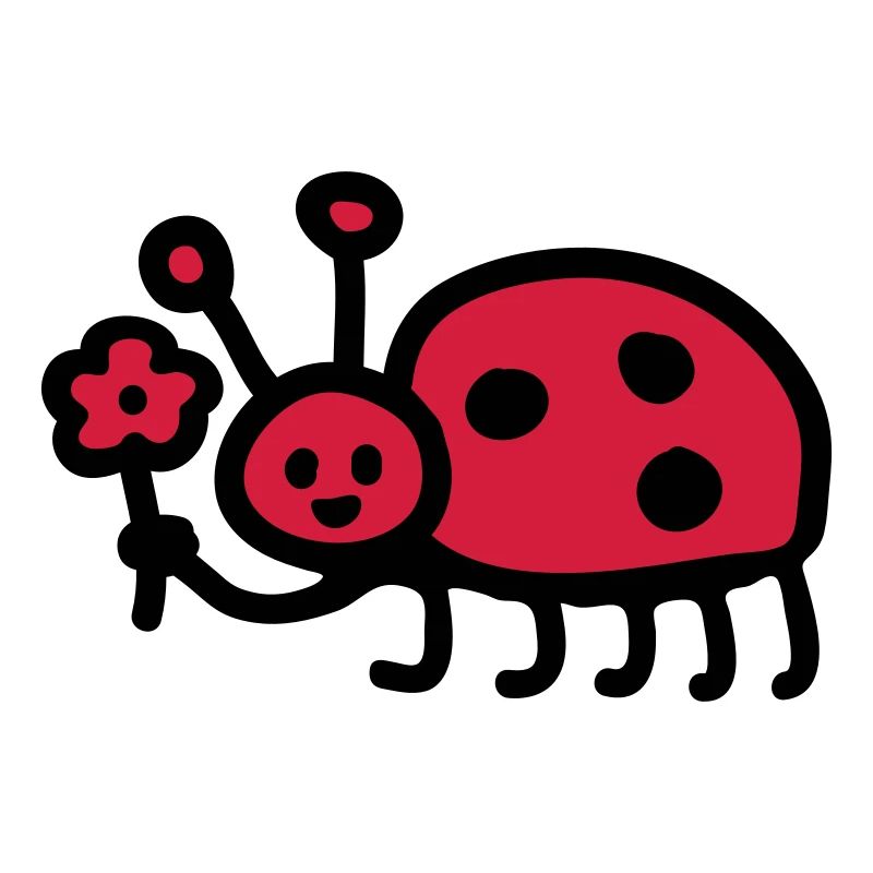 Ladybug - Flower