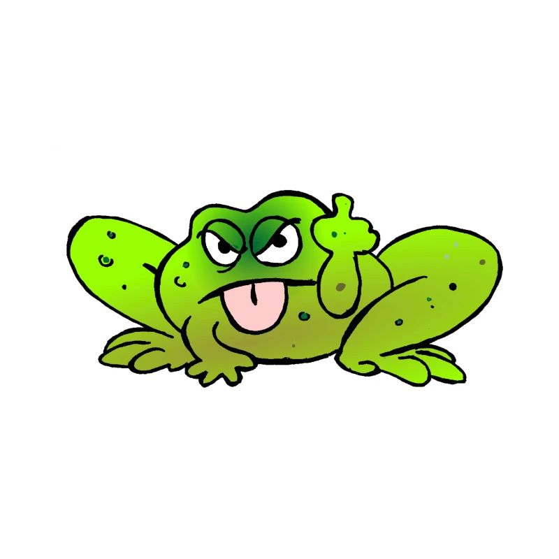 Toad pulls the tongue