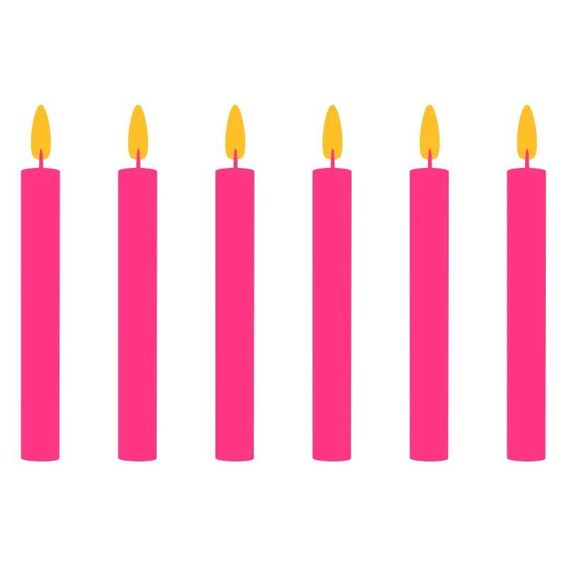 6 Kerzen//sechs//sechster Geburtstag//sechstes Mal