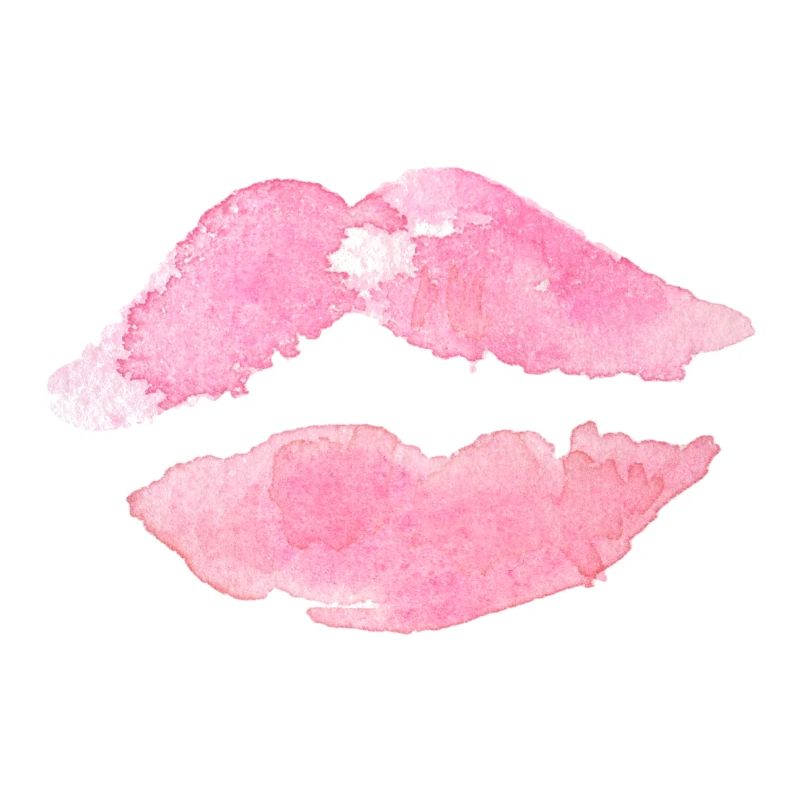 Bouche Lèvres Rose Baiser Idée Cadeau