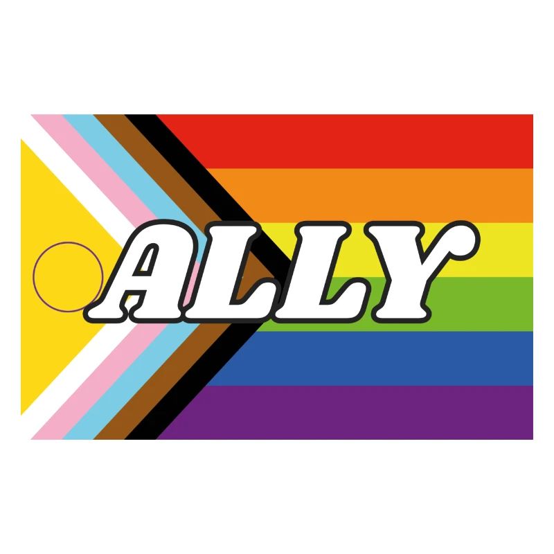 Drapeau de progrès Ally Inclusive Pride