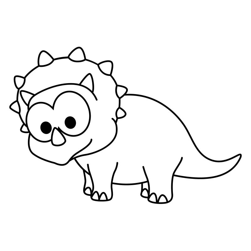 Dinosaur triceratops comic