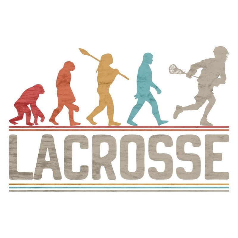 Lacrosse Evolution Vintage relax Bro LAX Funny