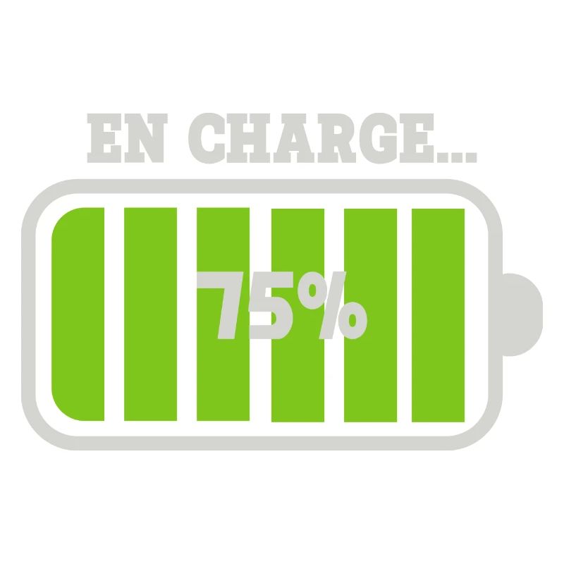 Battery at 75% charge
