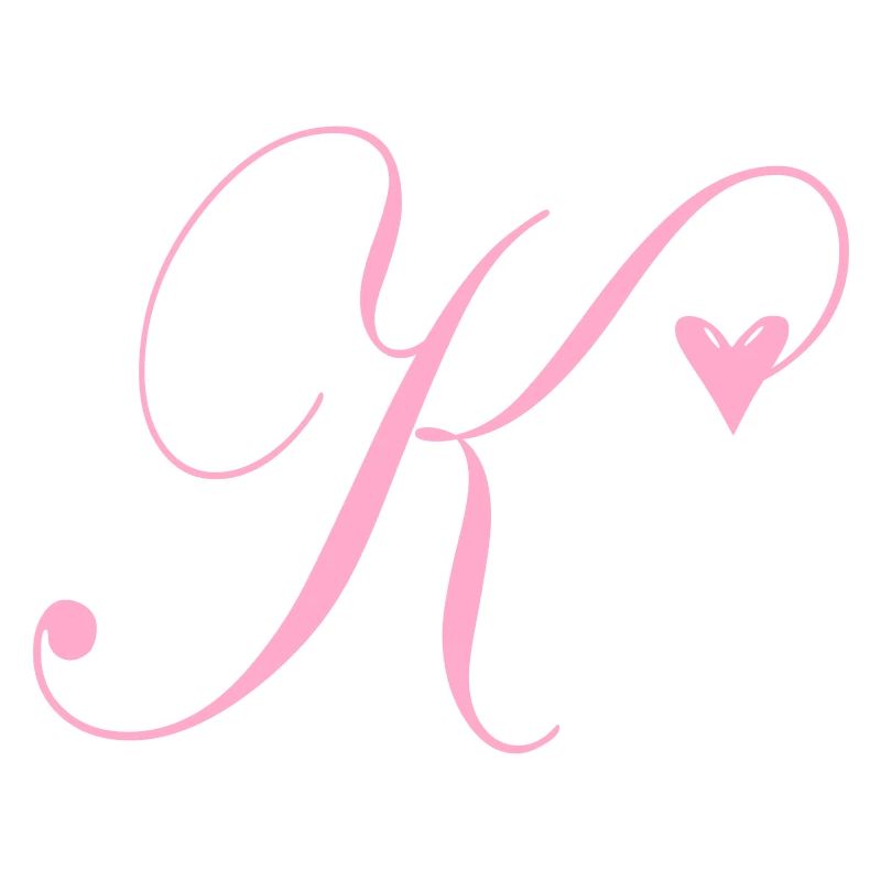 Monogramm K Herz Ranke