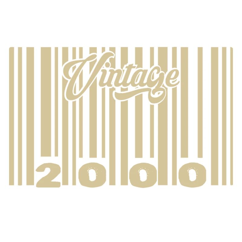 vintage 2000 Code barre 2000: Année 2025.