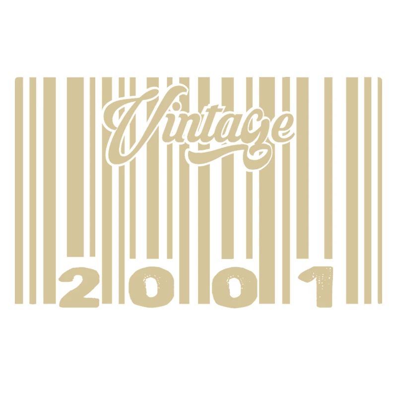 vintage 2001 Code barre 2001: Année 2025.
