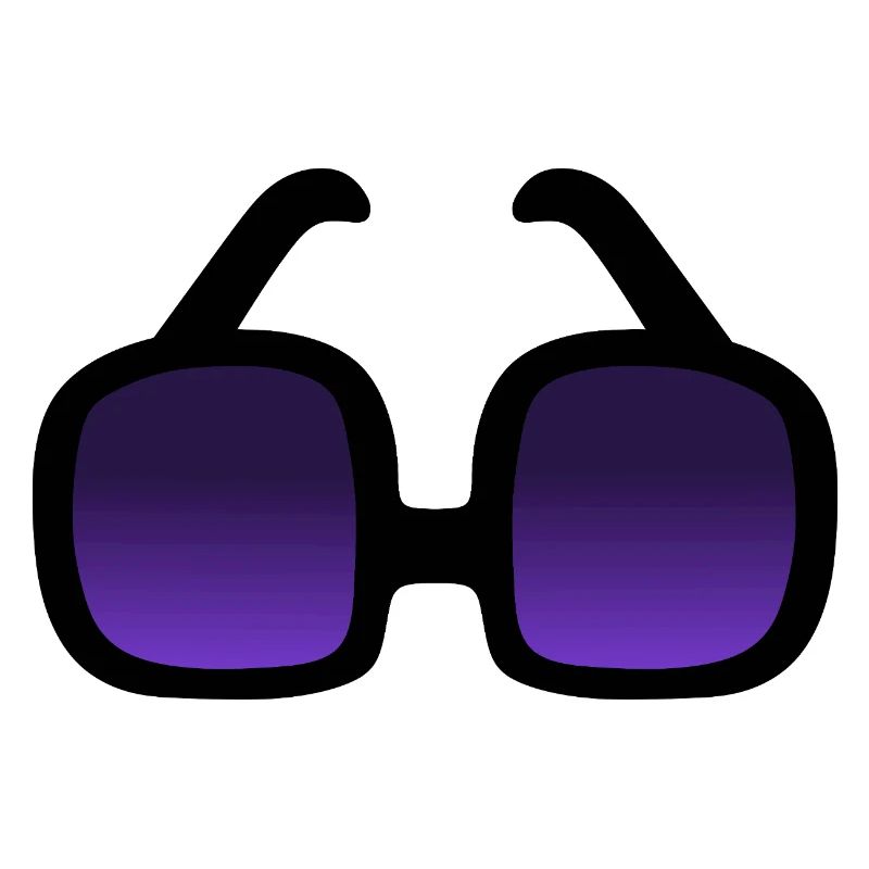 Gradient Purple Square Sunglasses Design