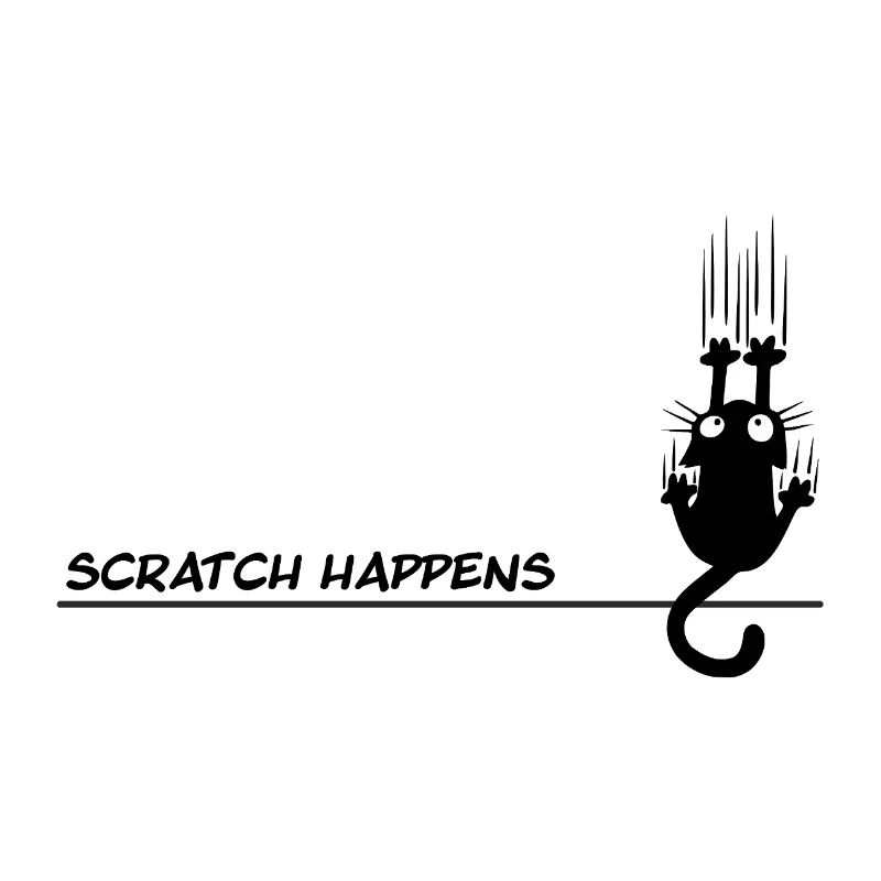 Scratch Happens - Jeu de mots amusant pour chat