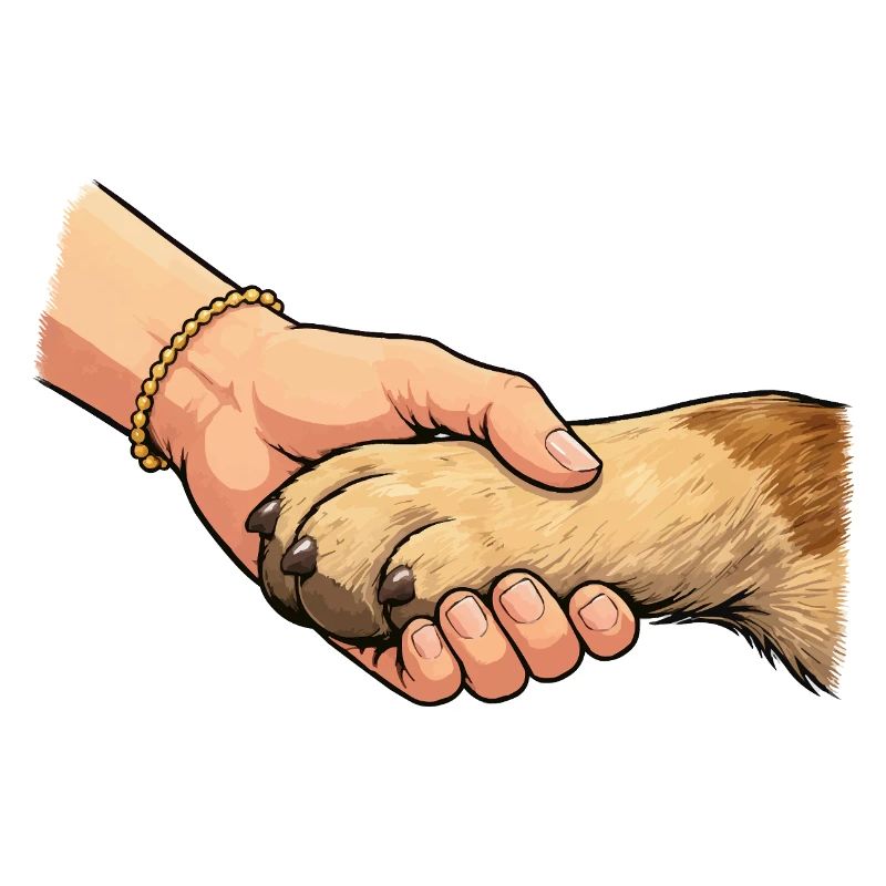 Paw-friendly handshake