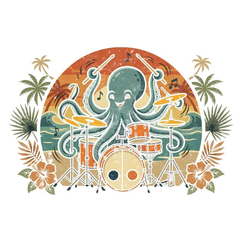 Tropical Octopus Drummer