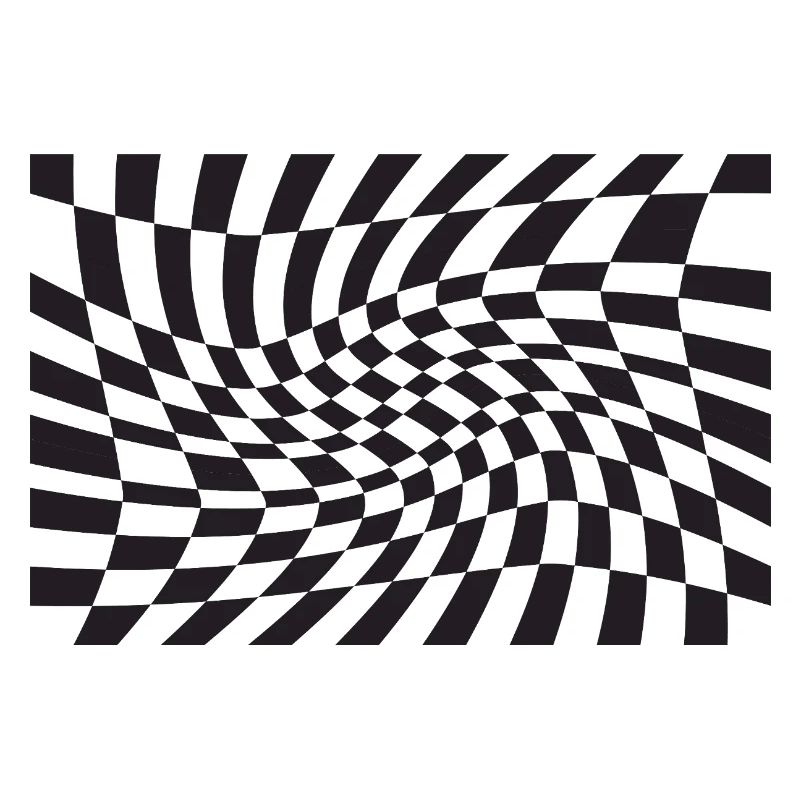Spirale optique à checker déformé