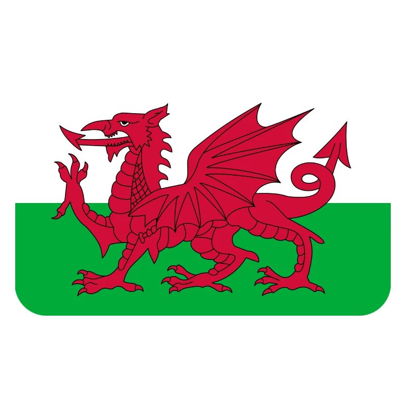 WALES FLAG round corner 400 dpi