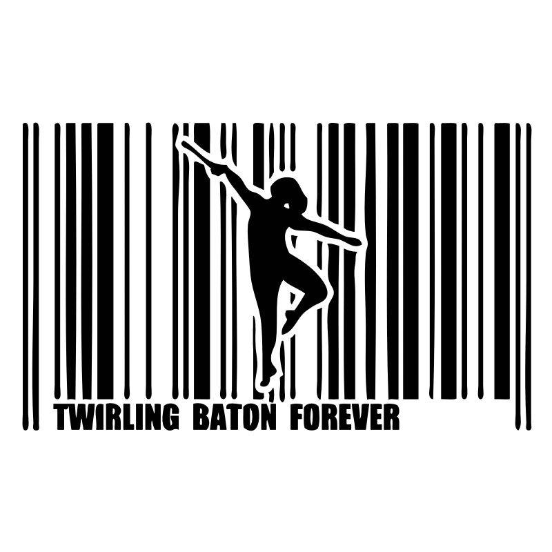 code barre danseuse twirling baton