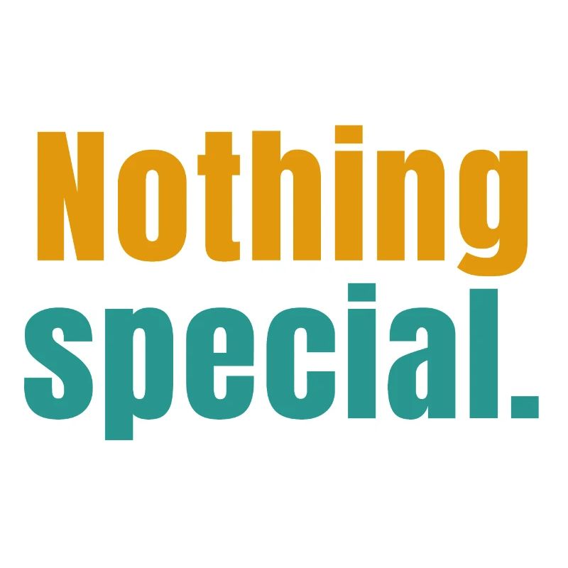 nothing special