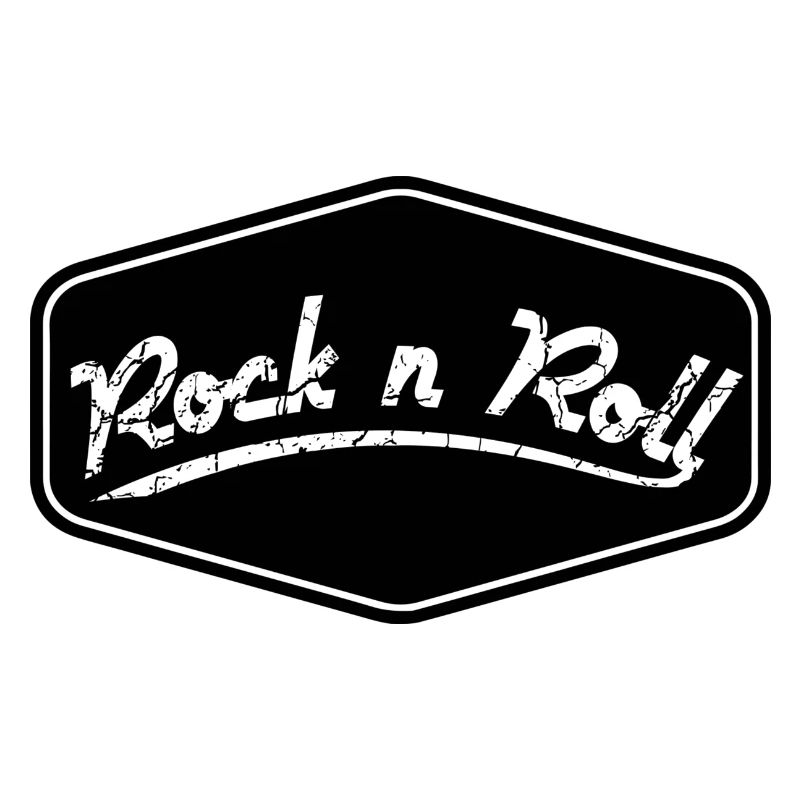 Forme de bouclier Rock n Roll