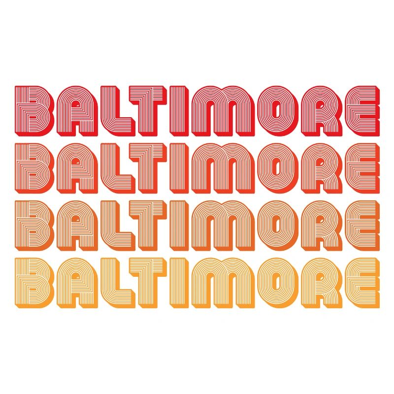 Baltimore Neon Gradient Repeats