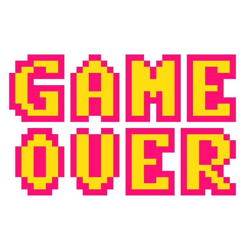 Game Over Retrogaming Vintage Pixel