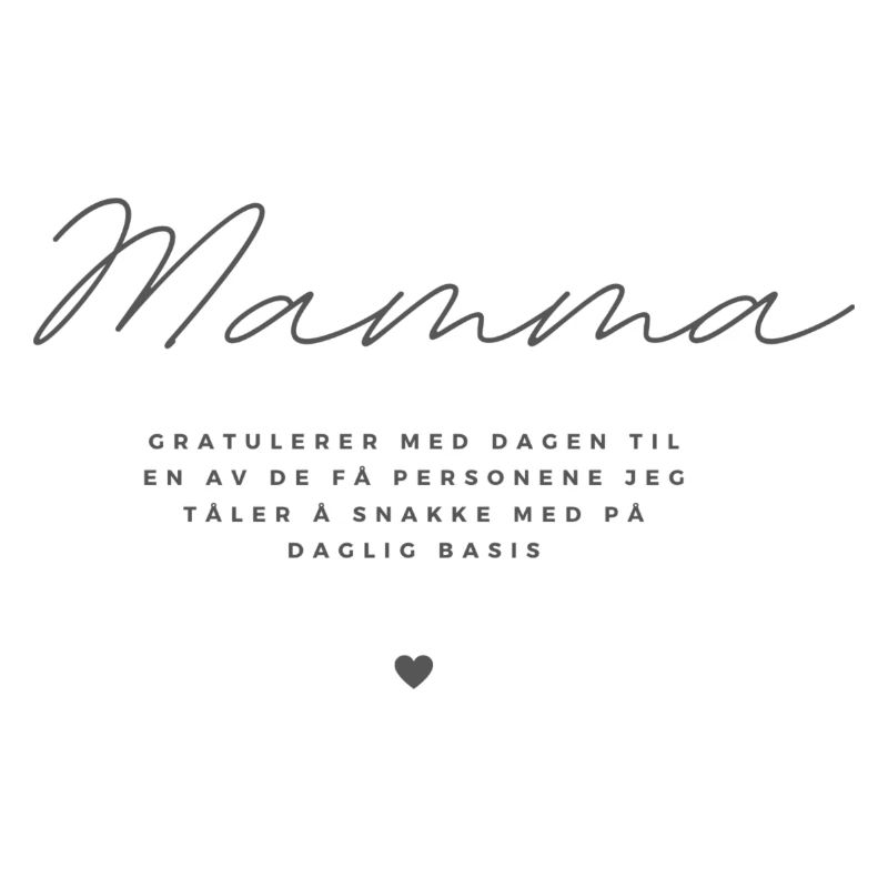 Félicitations à maman