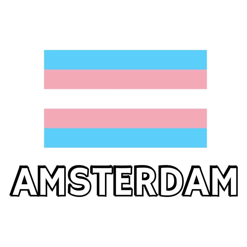 Trans Pride Flag Amsterdam