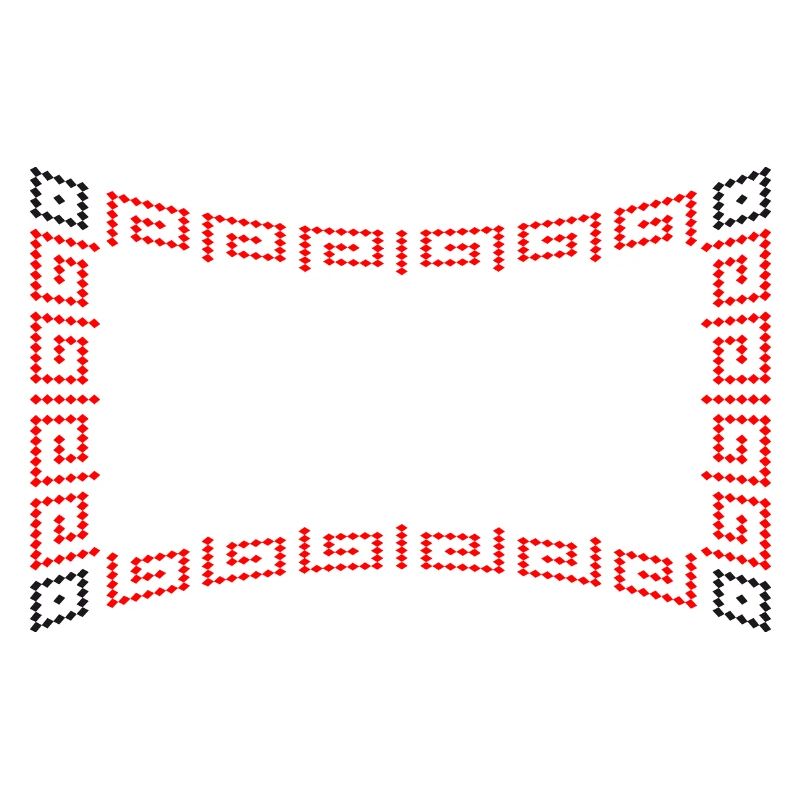 Frame pattern red