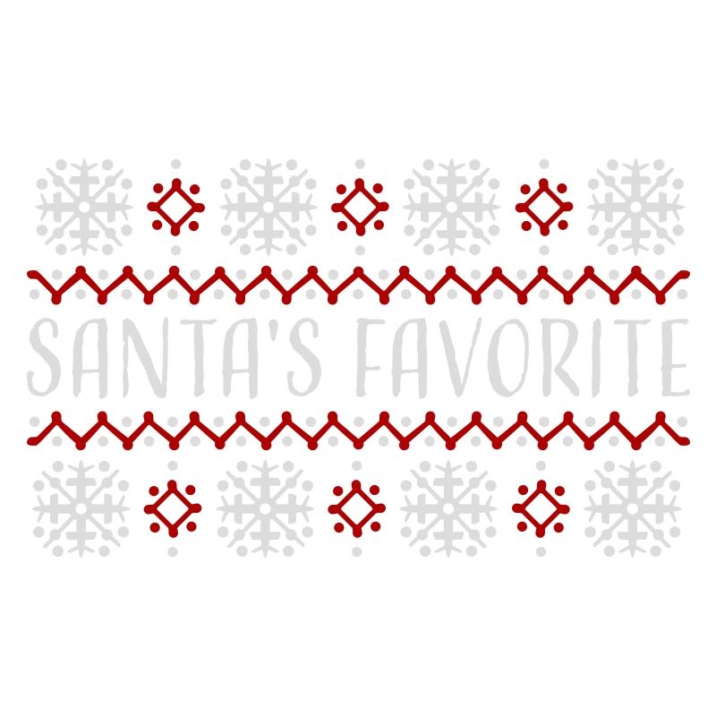 Santa's Favorite Weihnachtspullover Schneeflocken