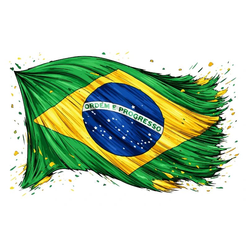 Drapeau brésilien Brésil