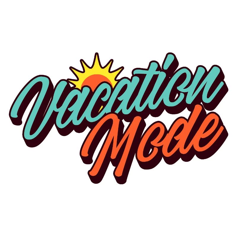 Vacation Mode Vacation Mode Retro Sun Design