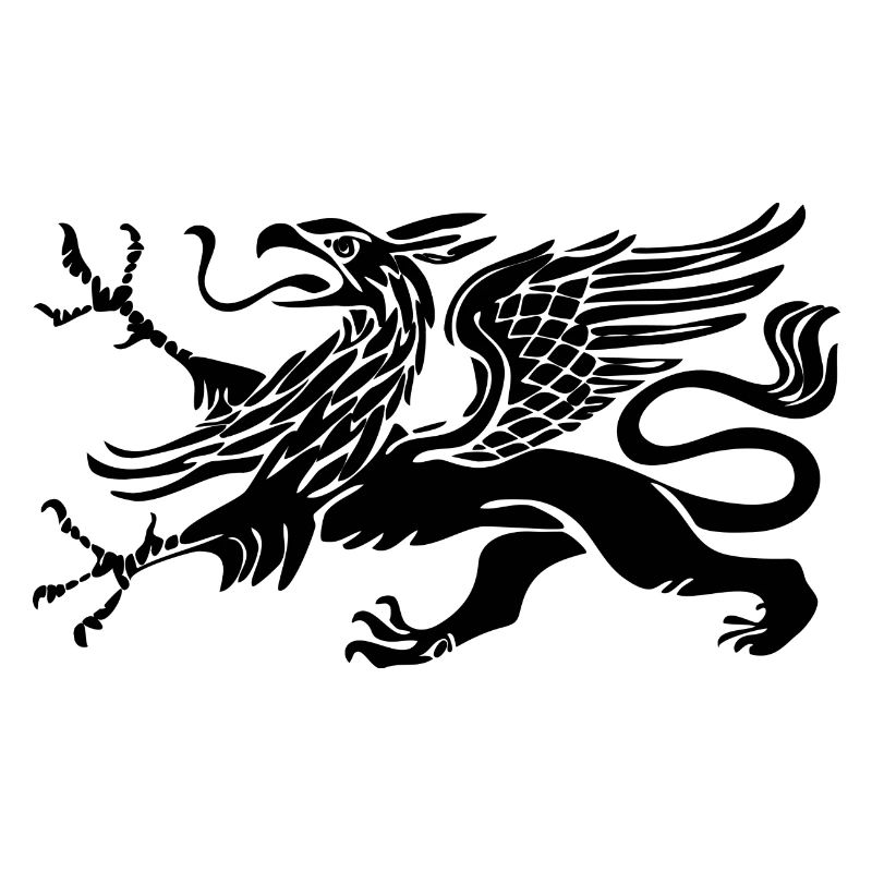 Oiseau Griffon de Rostock en noir
