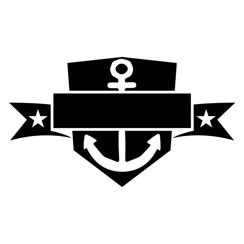 bannière bouclier blason nom de texte ancré ancre jeter