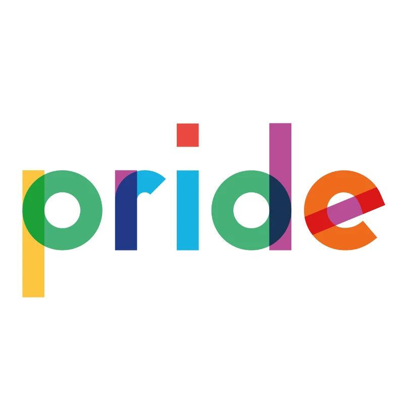 Pride - Rainbow Typography