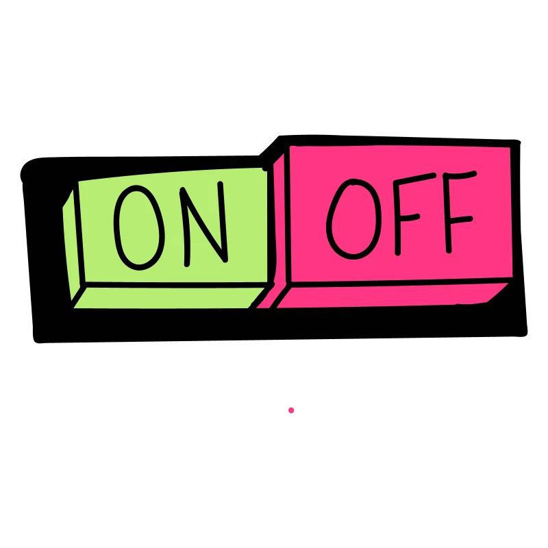 on und off button