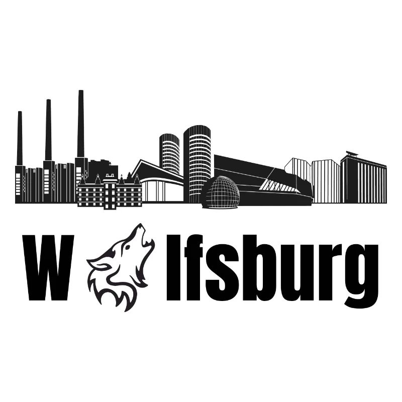 Wolfsburg Fanartikel Wolfsburg Skyline Wölfe Wolf